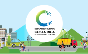 Imagen con logo de Descarbonicemos Costa Rica