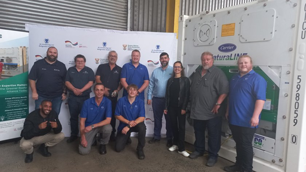 Technicians from the Air Conditioning and Refrigeration Academy in South Africa
