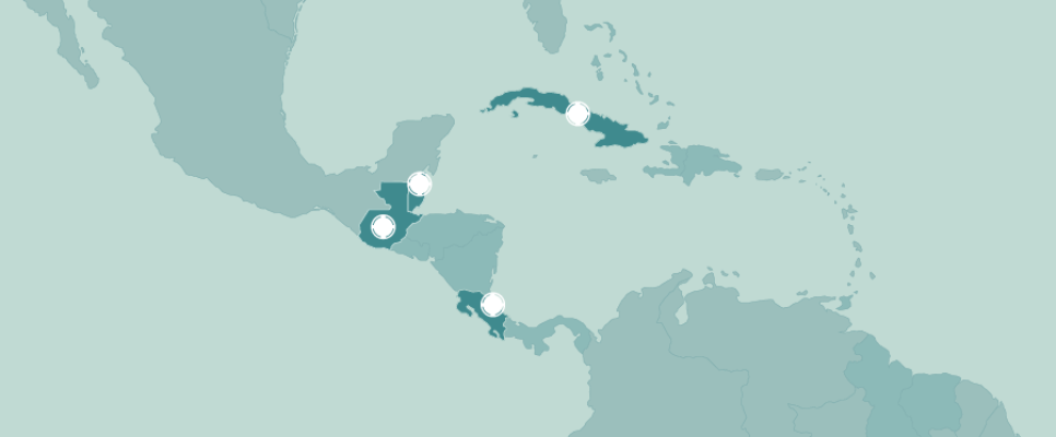 Belize, Costa Rica, Cuba, Guatemala