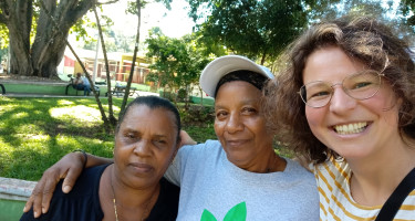 Selfie de Kristina con equipo de CCR